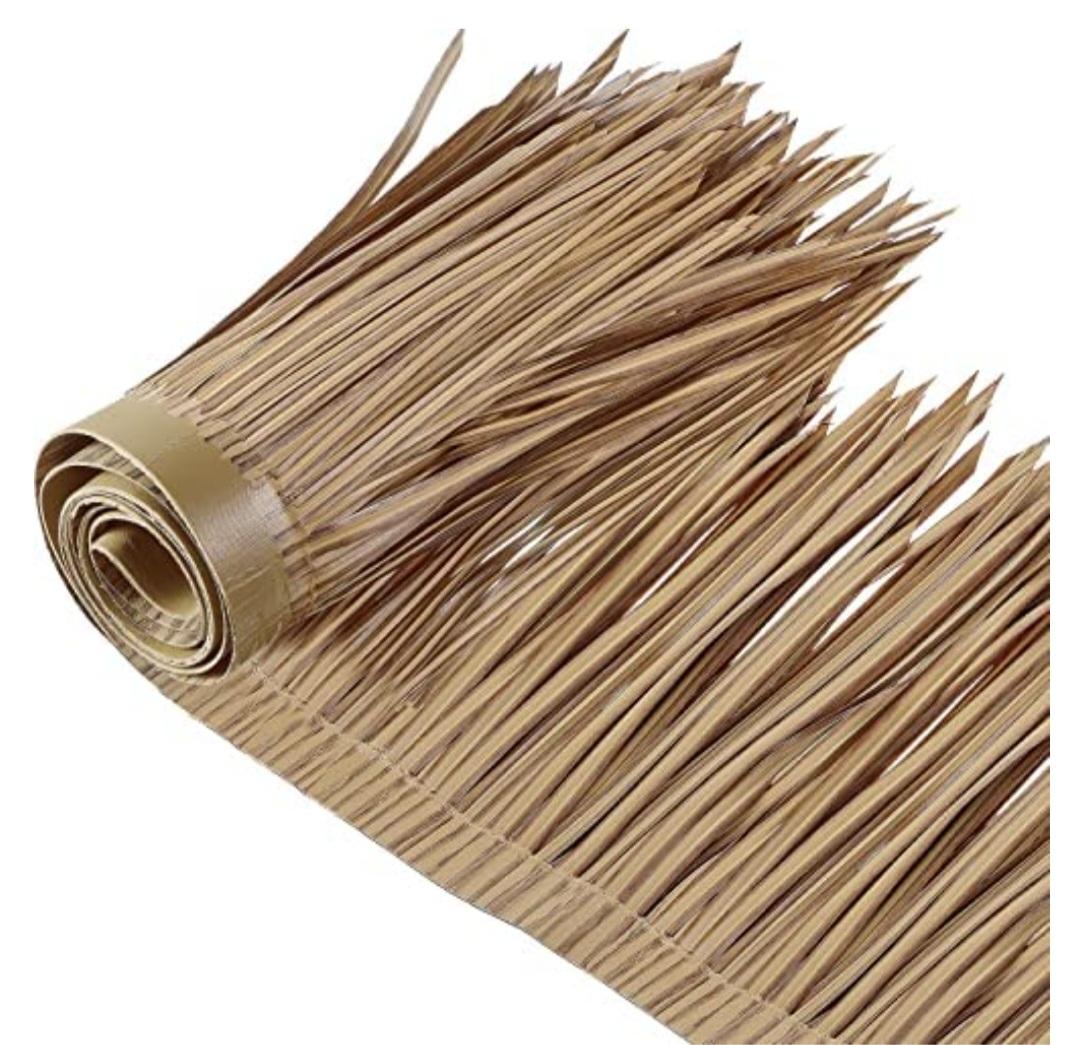 D7 Artificial Synthetic Palm Tiki Thatch Roll 24"x 8'