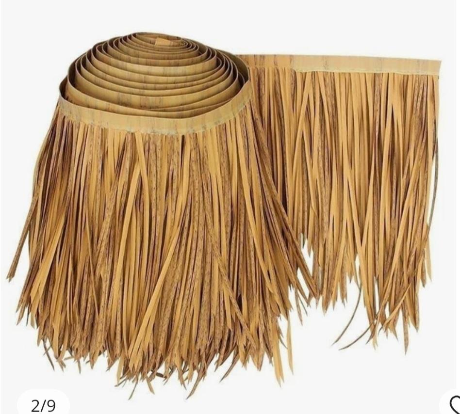 D5 Artificial Synthetic Palm Tiki Thatch Roll 24"x 17' D5 Artificial Synthetic Palm Tiki Thatch Roll 24"x 17'