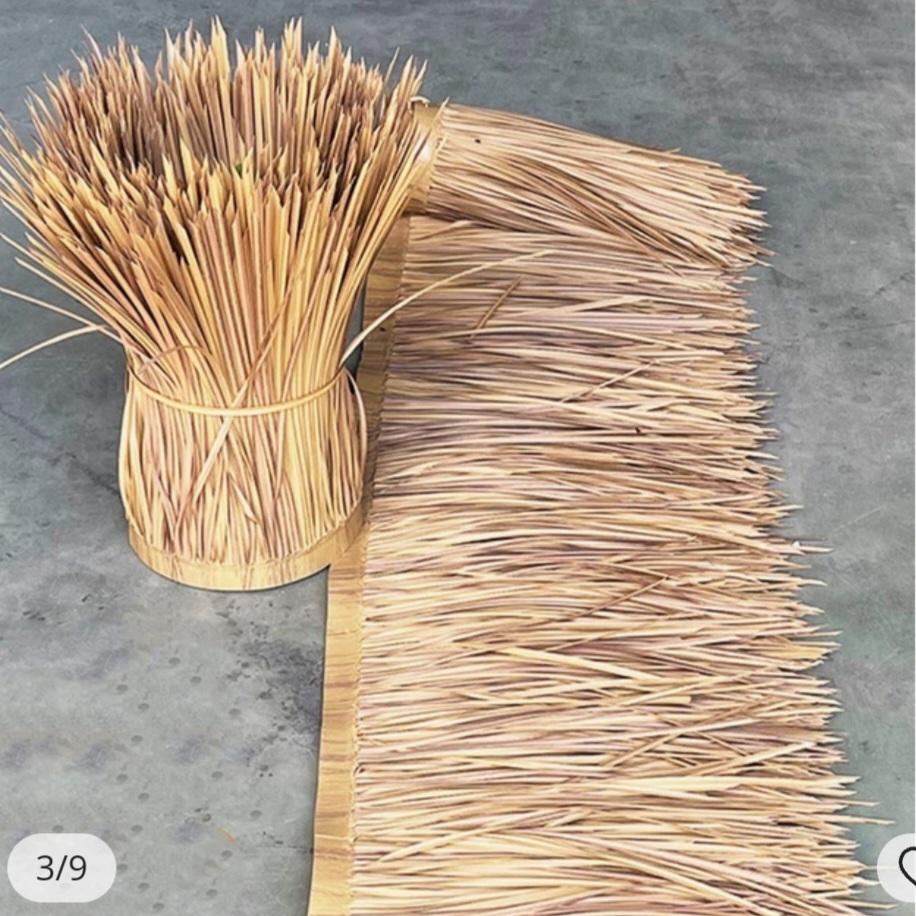 D5 Artificial Synthetic Palm Tiki Thatch Roll 24"x 12'