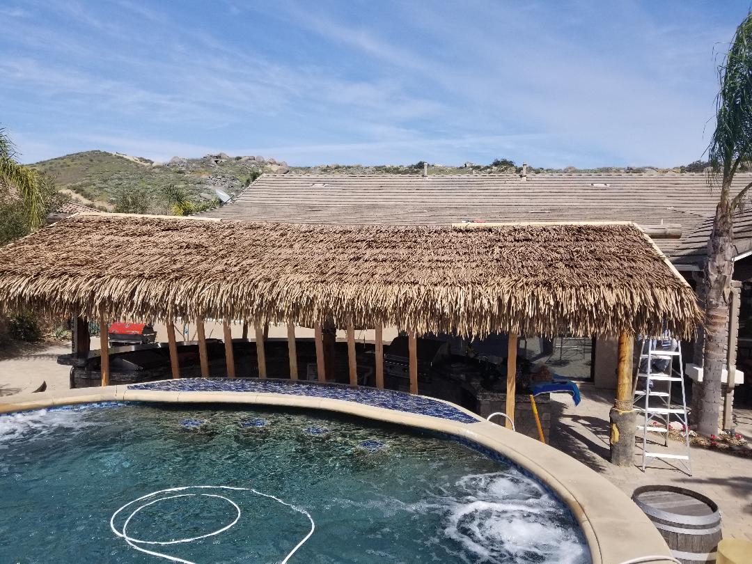 C7 Synthetic Artificial Thatch Panel 38"Lx24"H "Class A Fire Rated" - Palapa Umbrella Thatch Company Online C7 Synthetic Artificial Thatch Panel 38"Lx24"H "Class A Fire Rated" - Palapa Umbrella Thatch Company Online