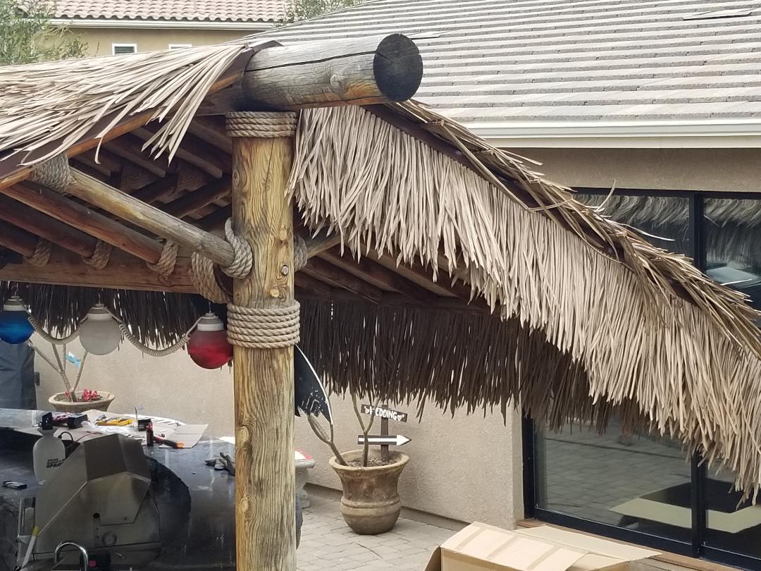 C7 Synthetic Artificial Thatch Panel 38"Lx24"H "Class A Fire Rated" - Palapa Umbrella Thatch Company Online C7 Synthetic Artificial Thatch Panel 38"Lx24"H "Class A Fire Rated" - Palapa Umbrella Thatch Company Online