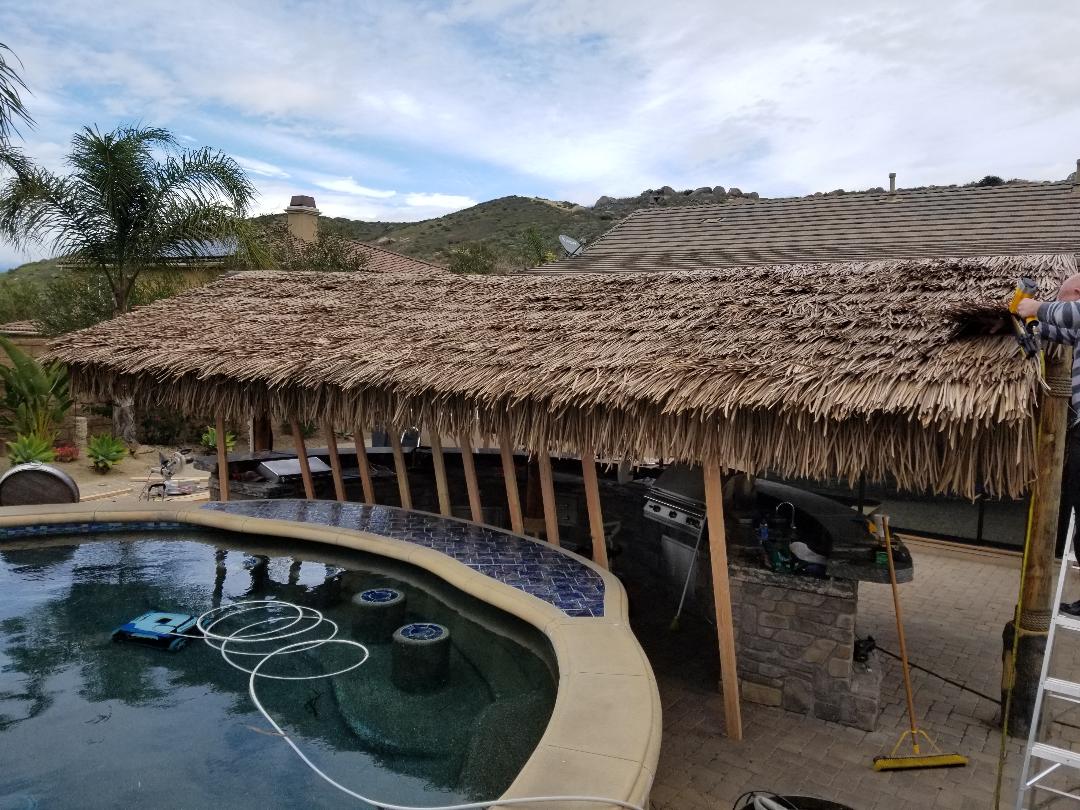 C7 Synthetic Artificial Thatch Panel 38"Lx24"H "Class A Fire Rated" - Palapa Umbrella Thatch Company Online C7 Synthetic Artificial Thatch Panel 38"Lx24"H "Class A Fire Rated" - Palapa Umbrella Thatch Company Online