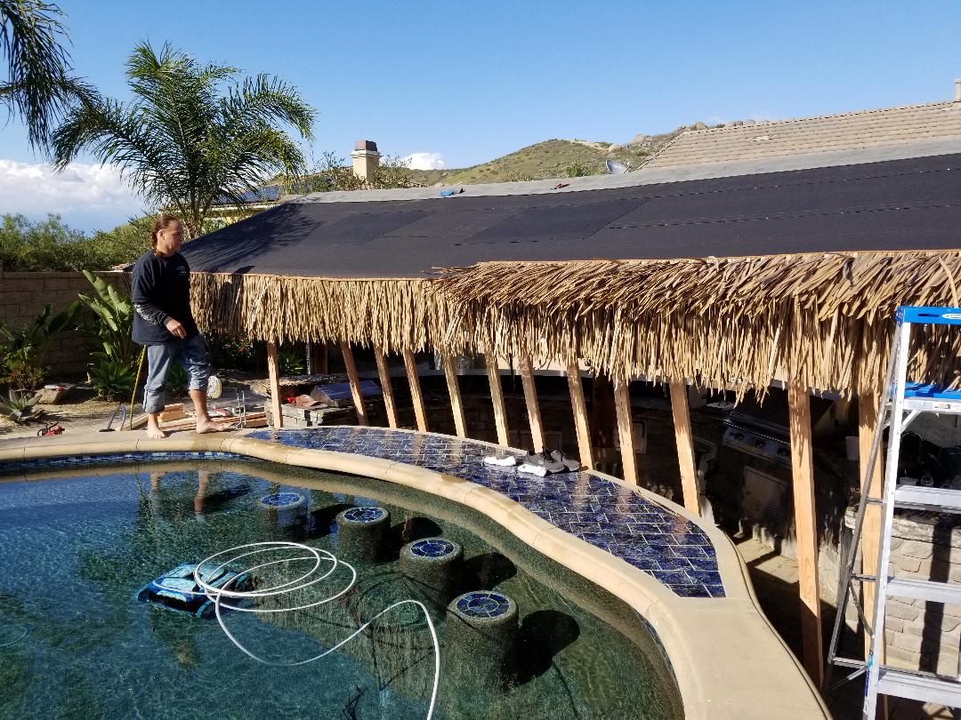 C7 Synthetic Artificial Thatch Panel 38"Lx24"H "Class A Fire Rated" - Palapa Umbrella Thatch Company Online C7 Synthetic Artificial Thatch Panel 38"Lx24"H "Class A Fire Rated" - Palapa Umbrella Thatch Company Online