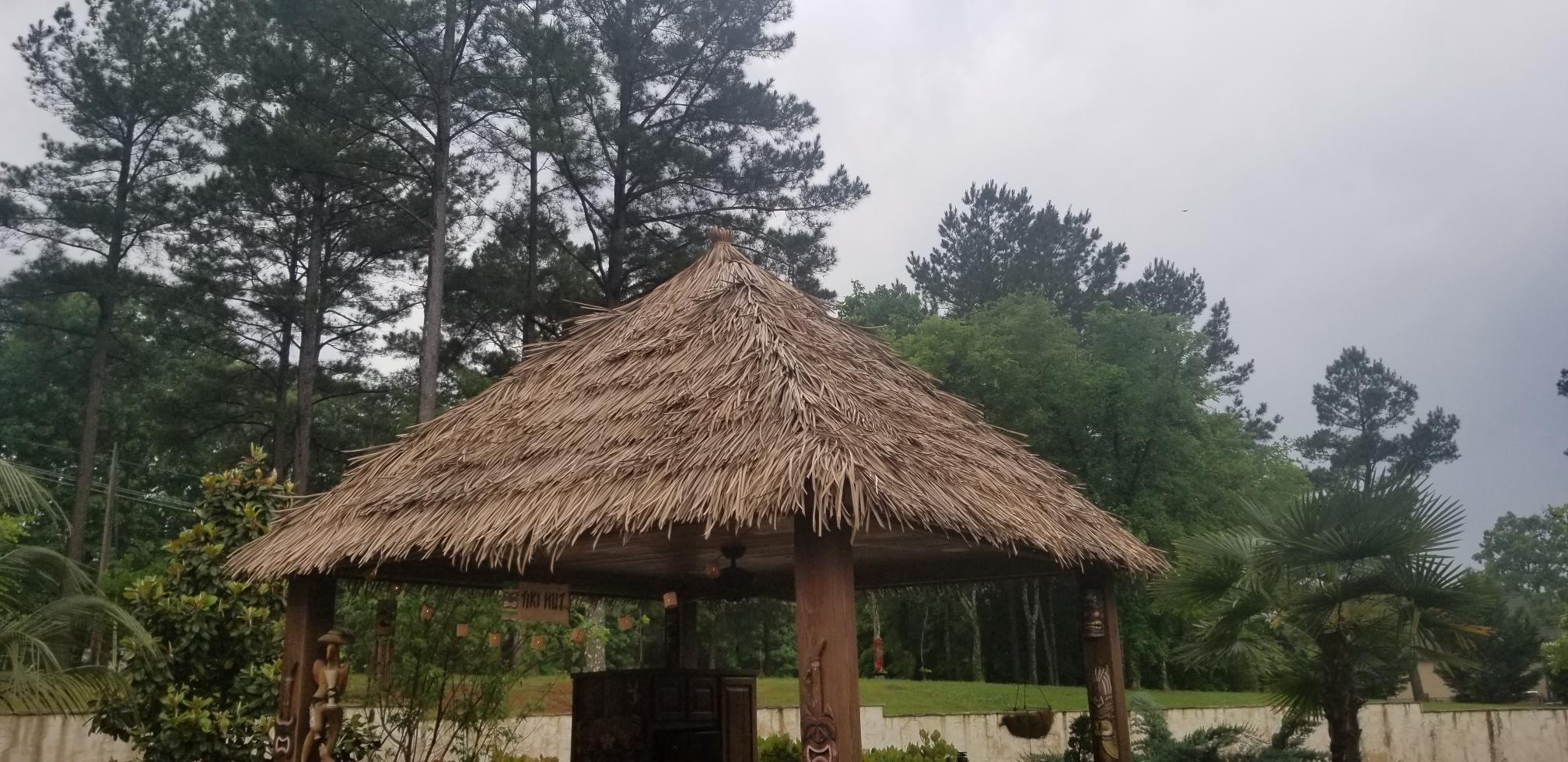 C7 Synthetic Artificial Thatch Panel 38"Lx24"H "Class A Fire Rated" - Palapa Umbrella Thatch Company Online