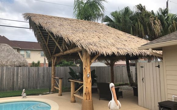 C7 Synthetic Artificial Thatch Panel 38"Lx24"H "Class A Fire Rated" - Palapa Umbrella Thatch Company Online C7 Synthetic Artificial Thatch Panel 38"Lx24"H "Class A Fire Rated" - Palapa Umbrella Thatch Company Online