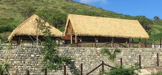 C5 Synthetic Artificial Thatch Panel 38"Lx24"H "Class A Fire Rated" - Palapa Umbrella Thatch Company Online