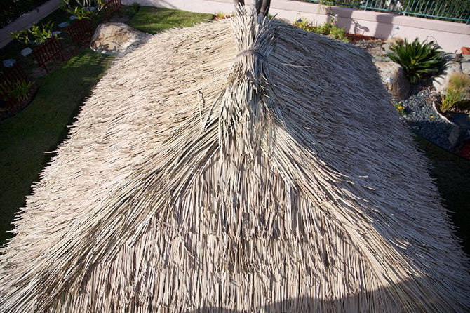 C7 Synthetic Artificial Thatch Panel 38"Lx24"H "Class A Fire Rated" - Palapa Umbrella Thatch Company Online C7 Synthetic Artificial Thatch Panel 38"Lx24"H "Class A Fire Rated" - Palapa Umbrella Thatch Company Online