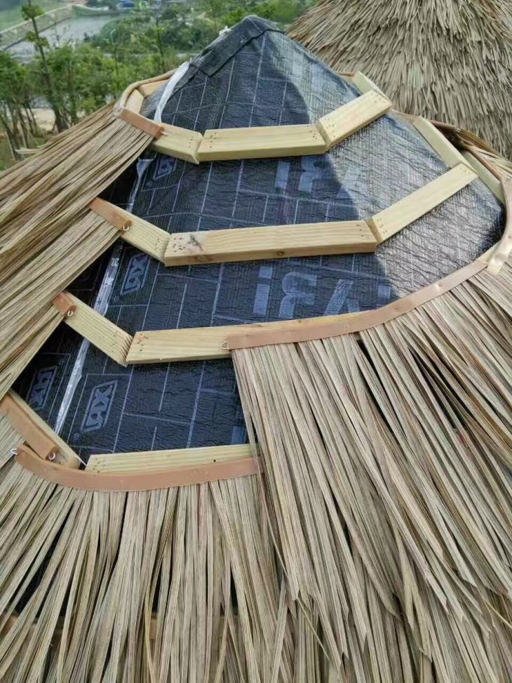 C7 Synthetic Artificial Thatch Panel 38"Lx24"H "Class A Fire Rated" - Palapa Umbrella Thatch Company Online C7 Synthetic Artificial Thatch Panel 38"Lx24"H "Class A Fire Rated" - Palapa Umbrella Thatch Company Online