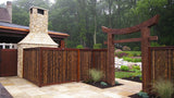 Bamboo Fence Natural Black 1" x 6' x 8' Bamboo Fence Natural Black 1" x 6' x 8'