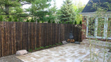 Bamboo Fence Natural Black 1" x 6' x 8' Bamboo Fence Natural Black 1" x 6' x 8'