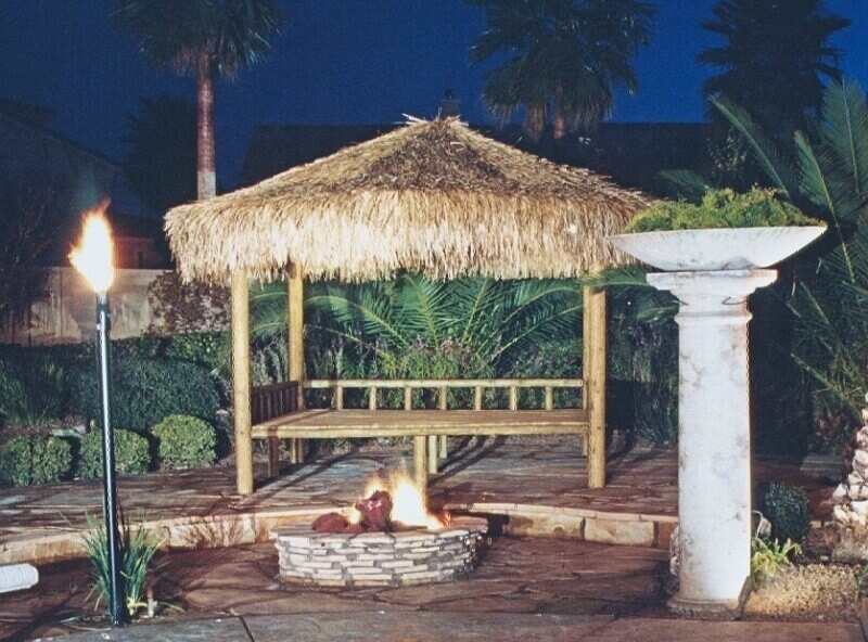 14' Thatch Umbrella Cover – Sunset Bamboo