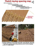 D7 Artificial Synthetic Palm Tiki Thatch Roll 24"x 25'