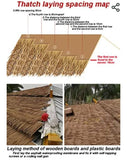 D7 Artificial Synthetic Palm Tiki Thatch Roll 24"x 17'