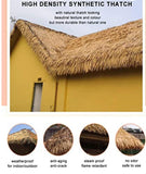 D5 Artificial Synthetic Palm Tiki Thatch Roll 24"x 12'