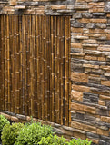 Bamboo Fence Natural Black 1" x 6' x 8'