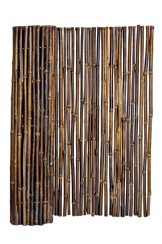 Bamboo Fence Natural Black 1" x 6' x 8'