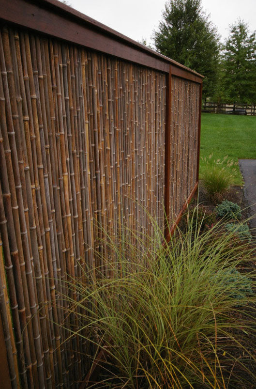 Bamboo Fence Natural Black 1" x 3' x 8'