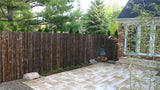 Bamboo Fence Natural Black 1" x 3' x 8'