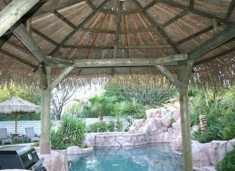 14' Thatch Umbrella Cover – Sunset Bamboo 14' Thatch Umbrella Cover – Sunset Bamboo